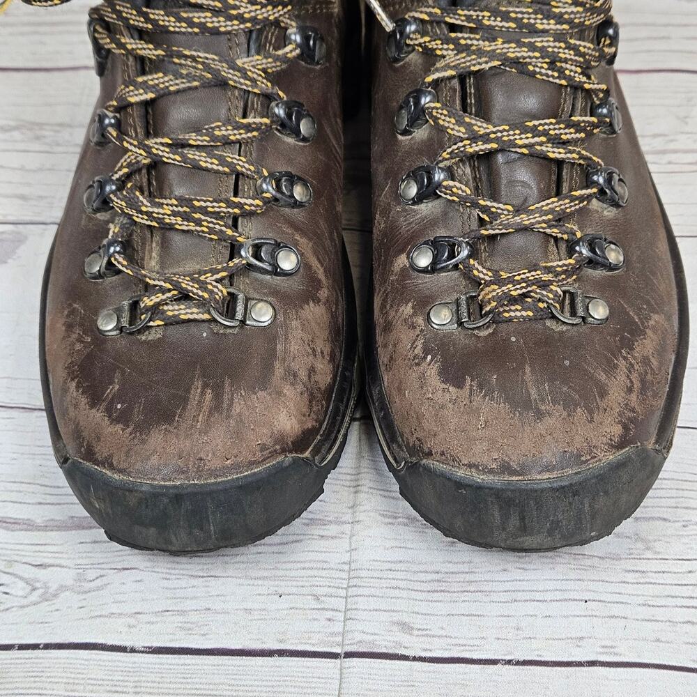 ASOLO TPS 520 Men's Brown US 10.5 GORE-TEX Vibram Leather Hiking Boots *Scuffed - Picture 3 of 10